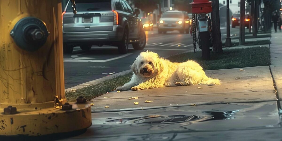 Abandoned Dog's Heart-Wrenching Vigil: A Tale of Unyielding Loyalty