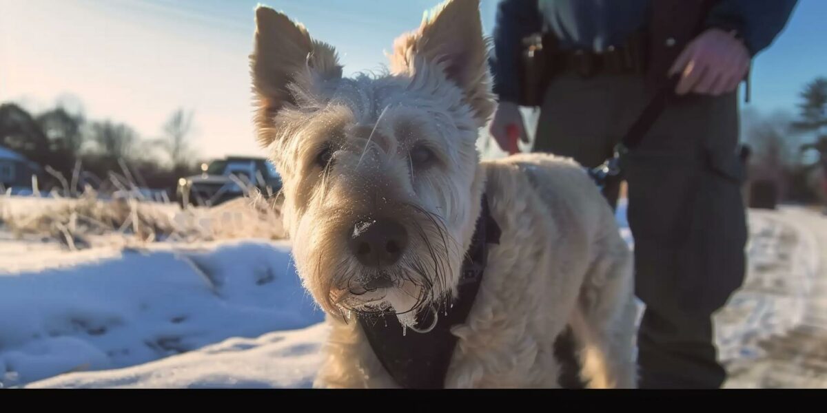 Tiny Hero Dog's Desperate Plea Leads Officer To Heart-Stopping Discovery