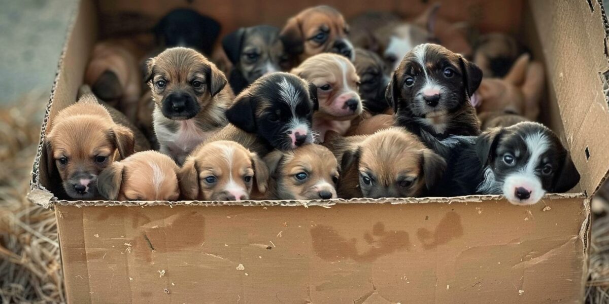 30 Puppies Left Abandoned in a Box: The Heart-Pounding Rescue Story