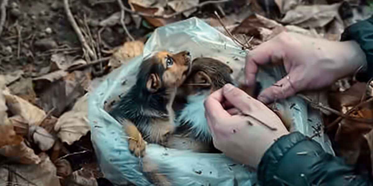 A Park's Hidden Secret: Crying Newborn Puppies Found Abandoned