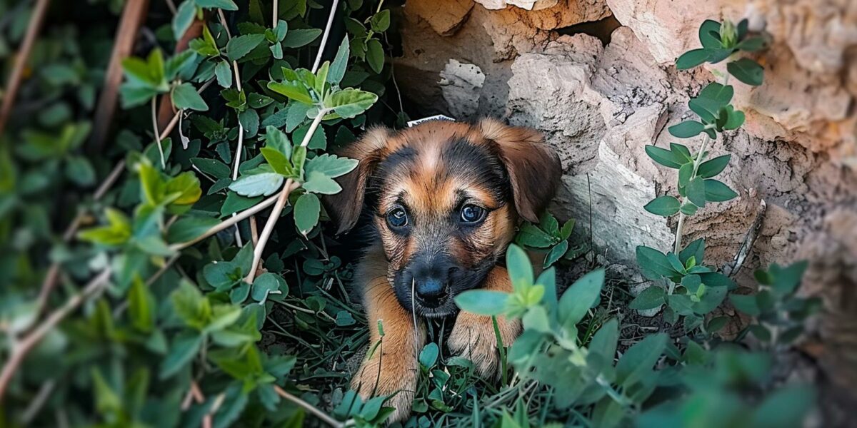 Abandoned Puppy Left To Cry Finds Unexpected Heroes In Heart-Stopping Rescue