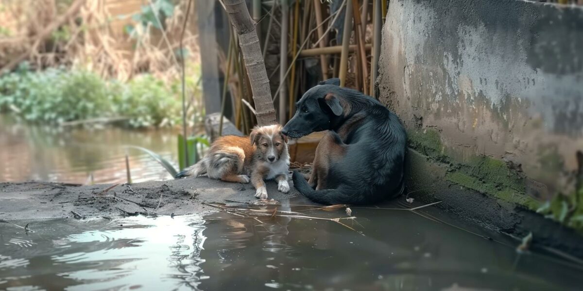 Discover the Miraculous Rescue That Gave a Deaf Dog and Her Blind Puppy a New Lease on Life!