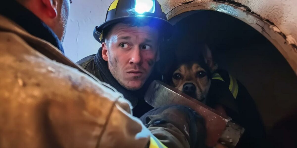 Firefighters' Heroic Effort Saves Adorable Dog Trapped in Wall