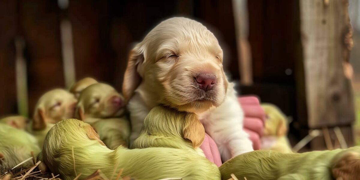 Meet the Golden Puppy with a Rare Coat that Will Steal Your Heart