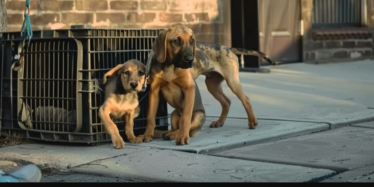 Puppies Abandoned in Crate Find Unbelievable Rescue