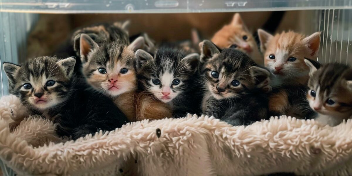 Seven Rescued Kittens Embark on a Heartfelt Journey of Growth and Play