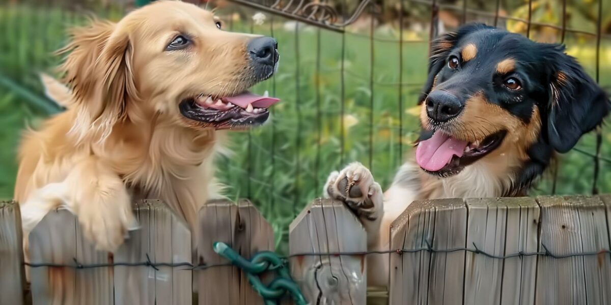 Two Neighboring Dogs Defy All Odds and Forge an Unbreakable Bond