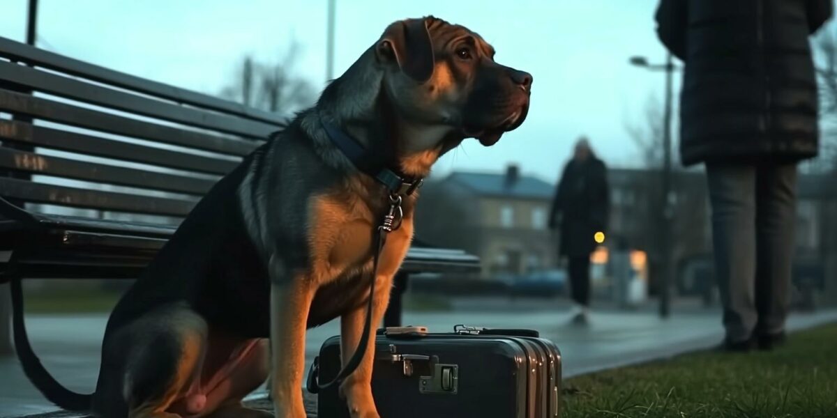 Dog Found Abandoned with Suitcase at Train Station Gets an Unbelievable Second Chance