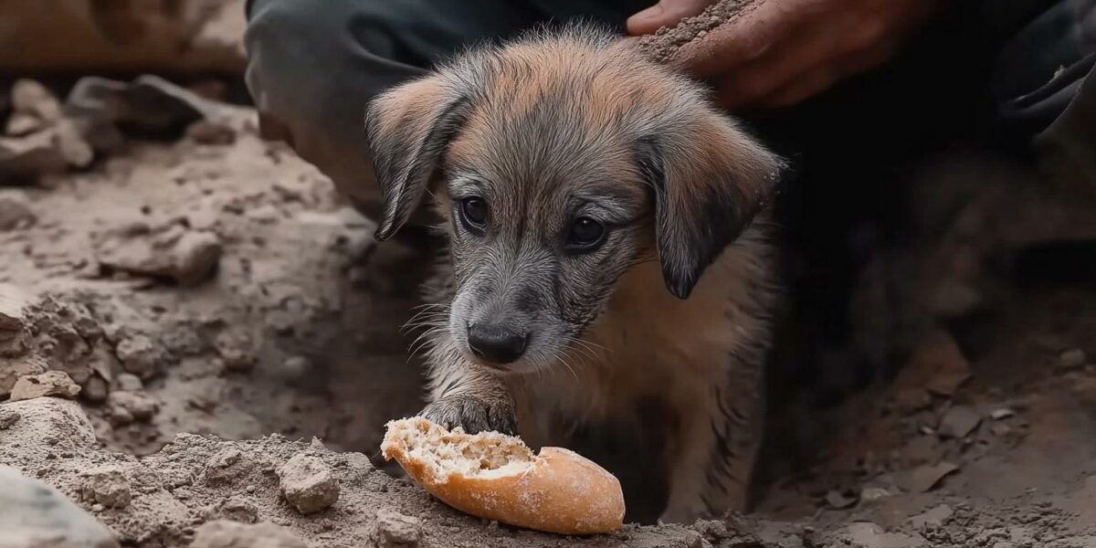 Puppy’s Heartbreaking Gesture to Rescuers Will Leave You in Tears