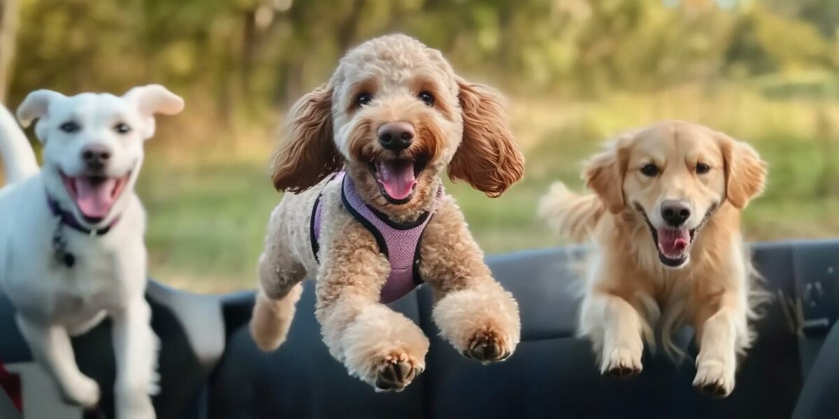 Witness the Heart-Tugging Reunion of a Goldendoodle and Her Best Pals After Months Apart