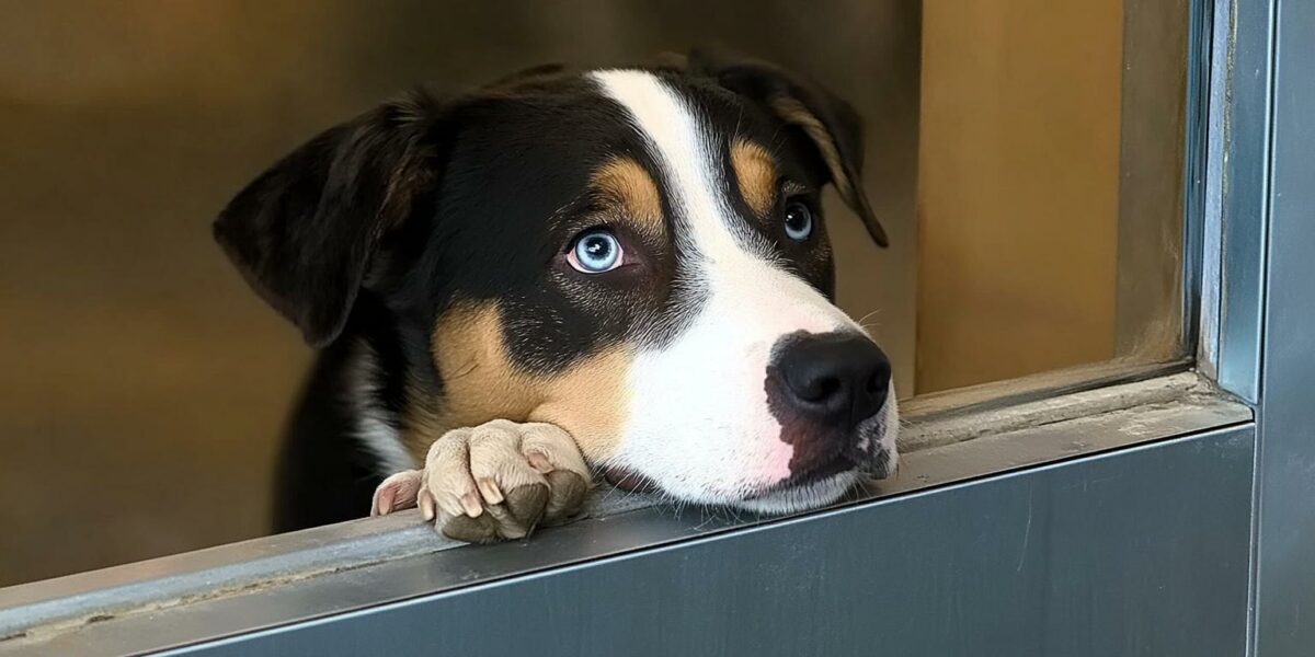 You Won't Believe What This Lonely Shelter Dog Did to Find His Forever Family