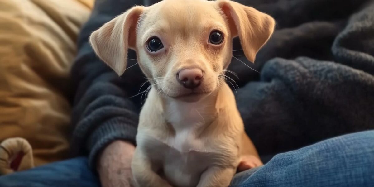 Abandoned Puppy Without Front Legs Finds a Miracle in a Man's Love