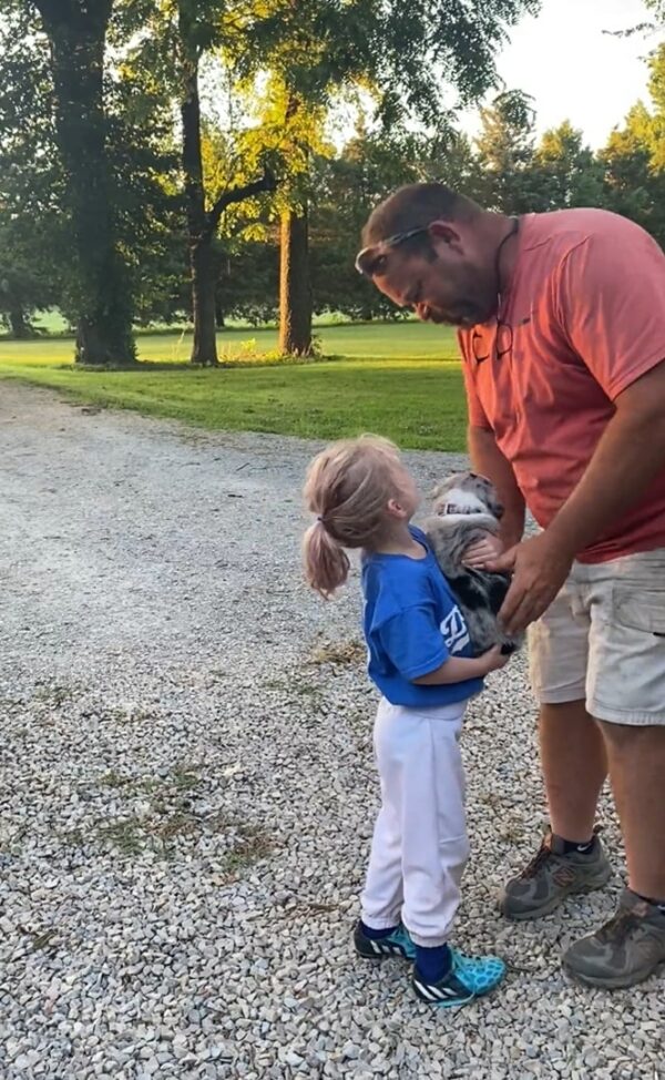 Granddaughter's Surprise Puppy Brings Grieving Grandpa To Tears-1