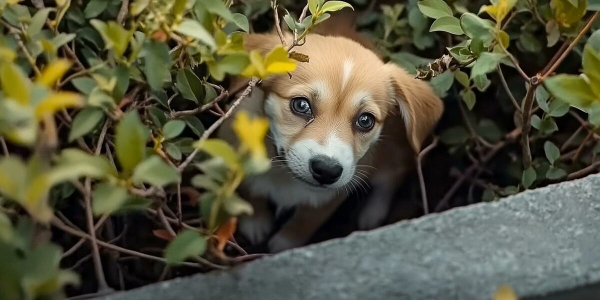 Helpless Puppy Trapped in Bush Pleads for a Miracle Rescue