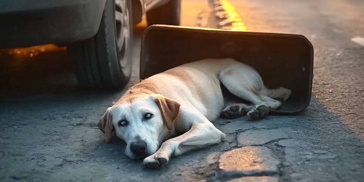 Injured Dog Waits on Roadside, Will Anyone Save Him?