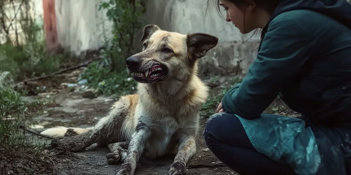 Rescued Dog With Shattered Jaw Finds A Glimmer Of Hope In Abandoned Backyard