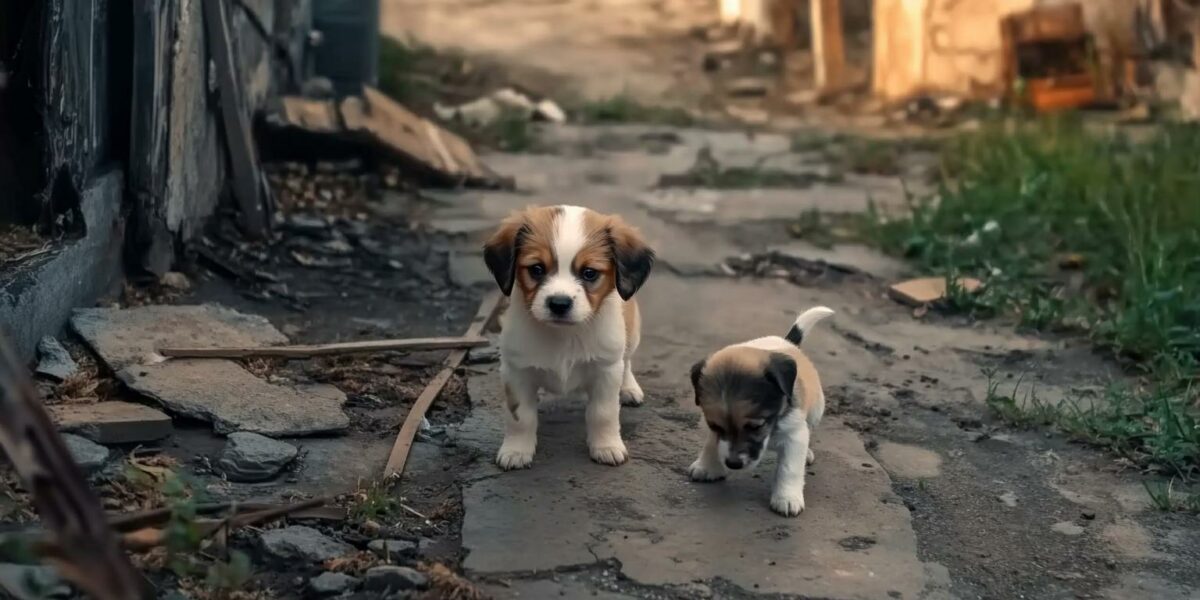 Rescuers Follow Puppy to Abandoned House, Uncover Heartbreaking Surprise