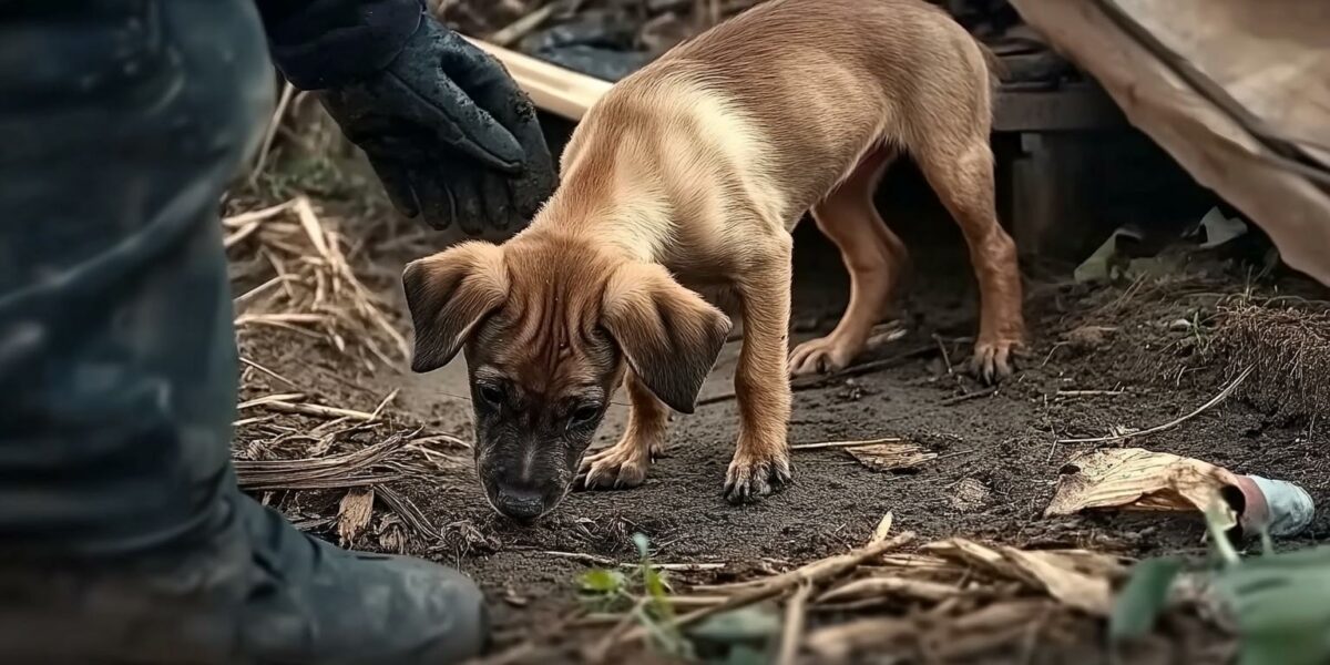 Rescuers Stumble Upon Starving Pup Eating Dirt, What Happens Next Will Melt Your Heart!