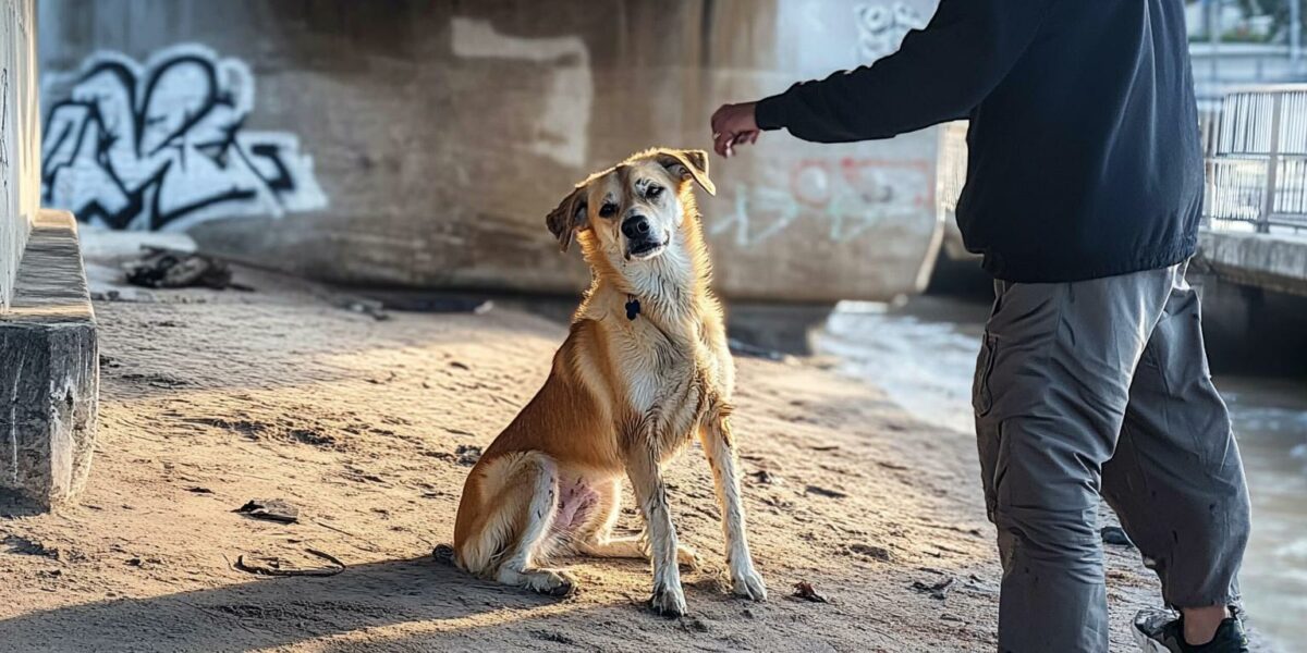 You Won't Believe What Happened to This Dog After Months Under a Bridge