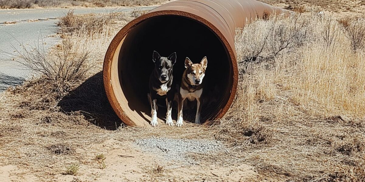 A Tale of Survival and Hope: The Unexpected Refuge of Three Abandoned Dogs