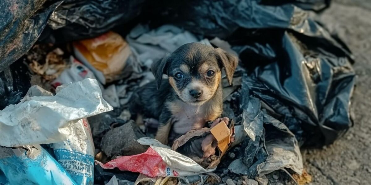 Abandoned Newborn Puppy Found in Trash: A Tale of Hope and Survival