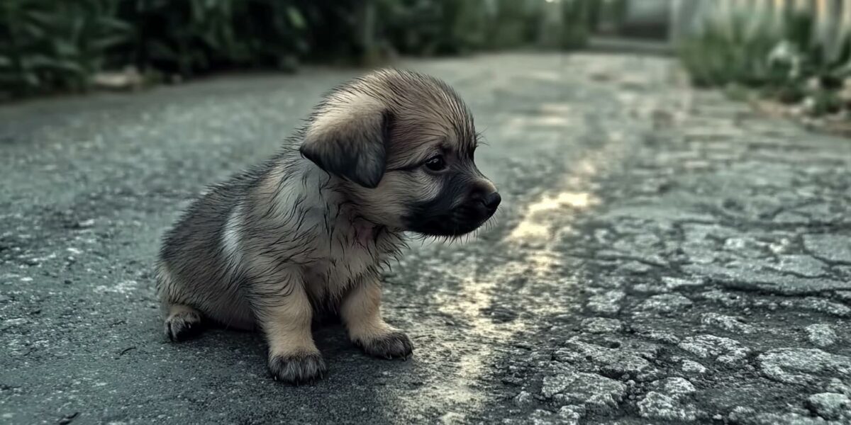 Abandoned Puppy Waits Desperately on Roadside, What Happens Next Will Melt Your Heart