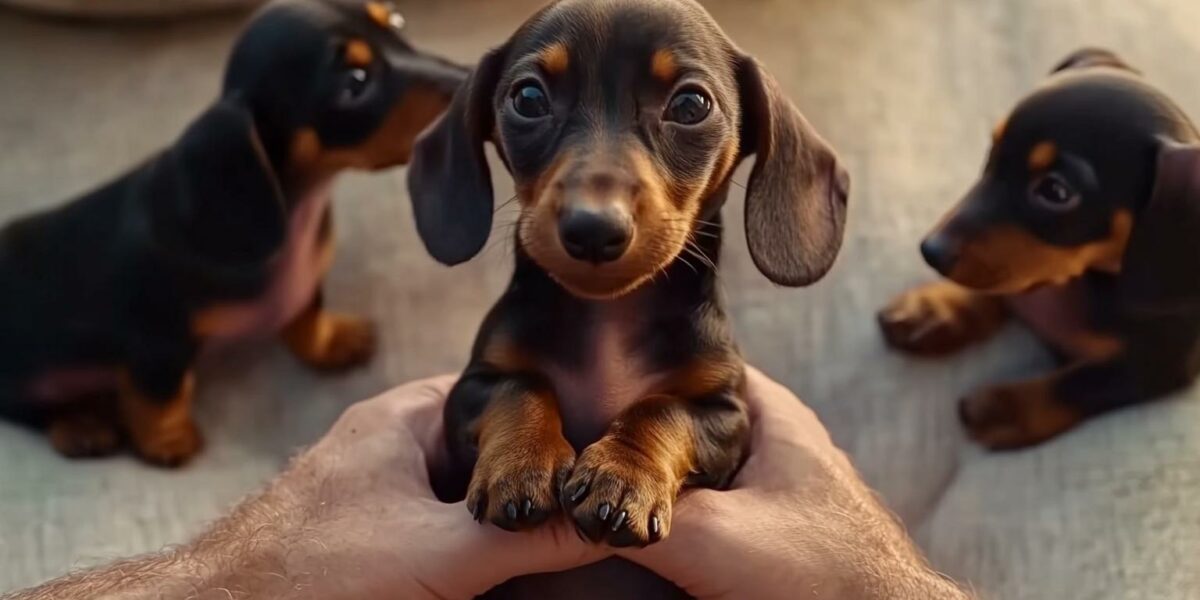 Dachshund Dad's Reaction to Meeting His Puppy Will Melt Your Heart!