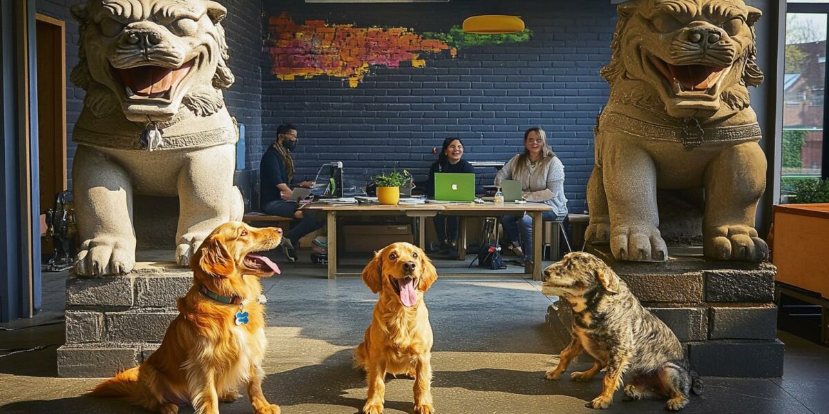 Discover the Heartfelt Connection Between Dogs and Their Human Coworkers in This Unusual Office