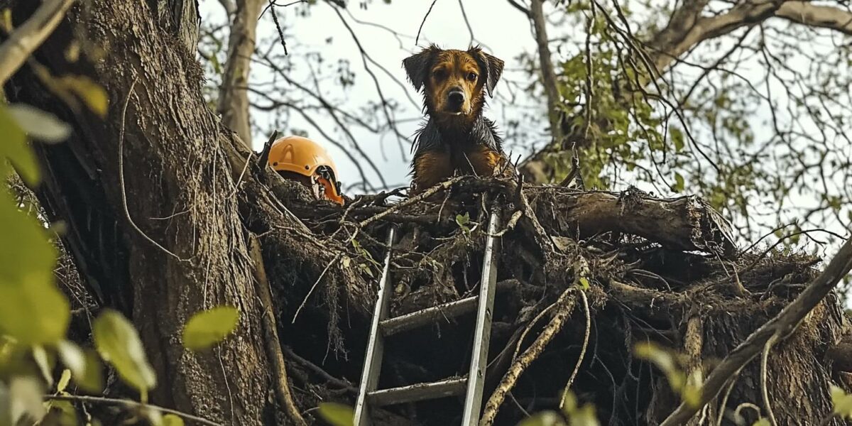 Dog Miraculously Rescued From Flooded Tree After Hurricane Chaos