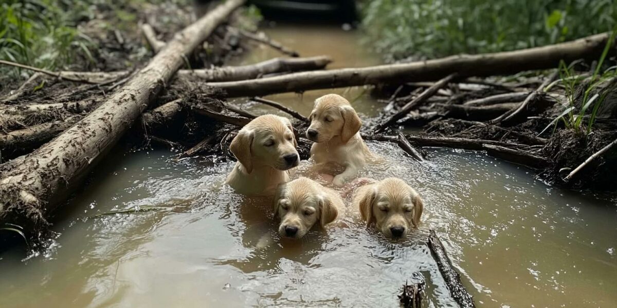 Heart-Stopping Moment: Brave Rescuer Defies Danger for Two Precious Lives