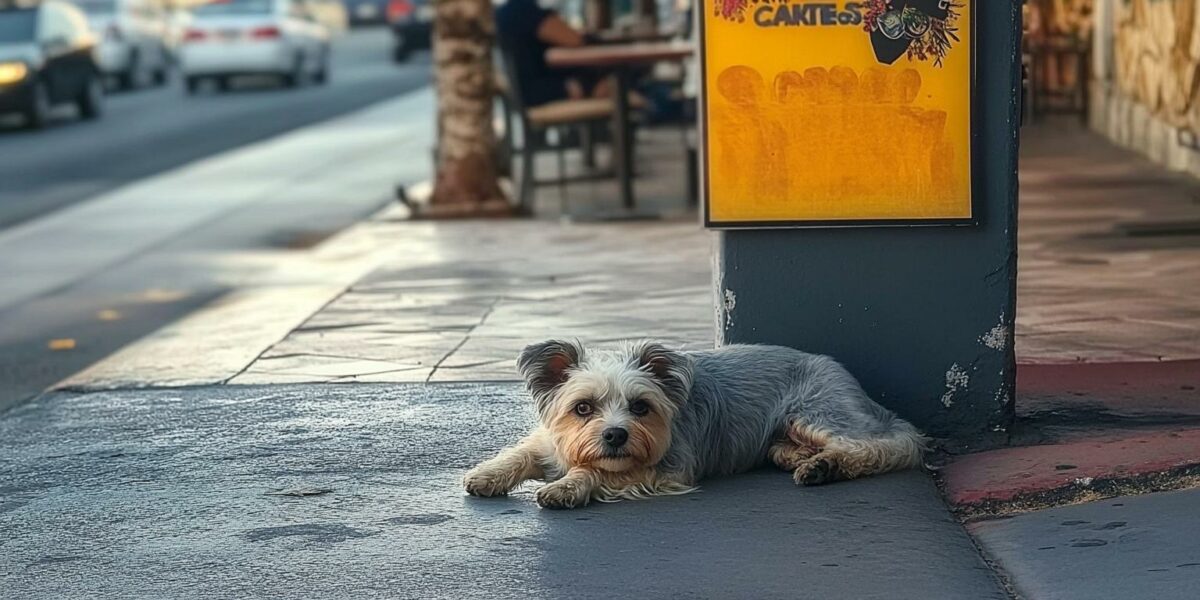 Neglected Pup's Heartbreaking Vigil: Waiting for Love at a Restaurant