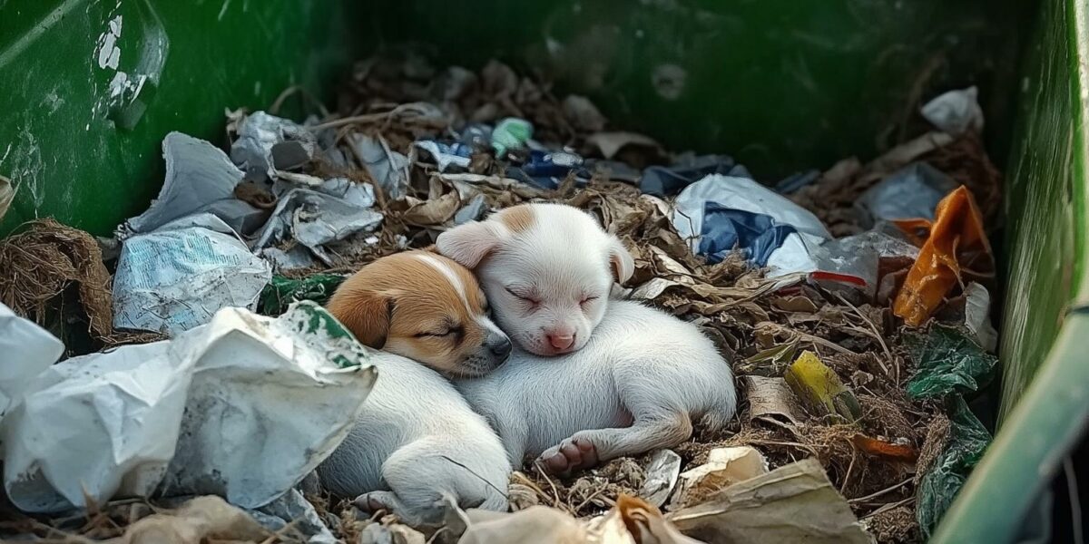 Abandoned Puppies' Cries Lead to Heartwarming Rescue You Won't Believe